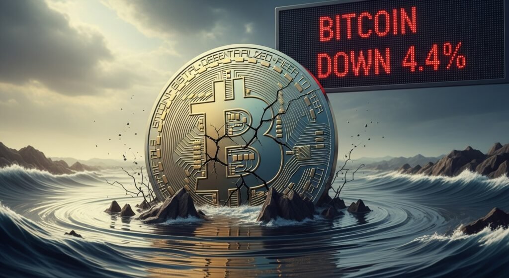 Bitcoin Down 4.4% as Fed Cut Hopes Fade Bitcoin Down 4.4%