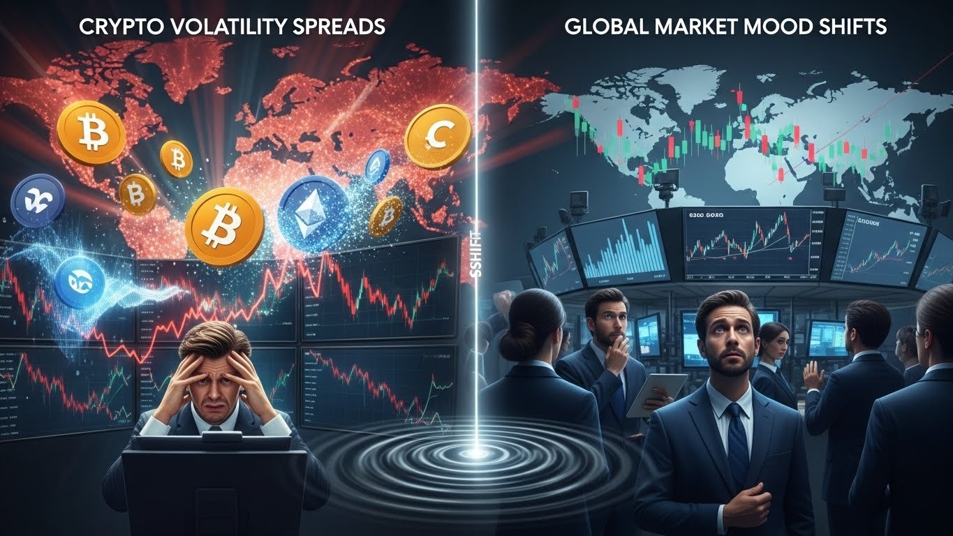 Global Market Mood Shifts as Crypto Volatility Spreads