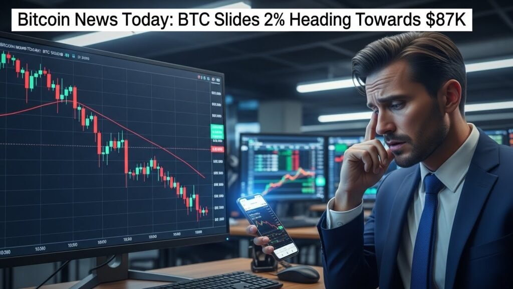 Bitcoin News Today BTC Slides 2% Heading Towards $87K