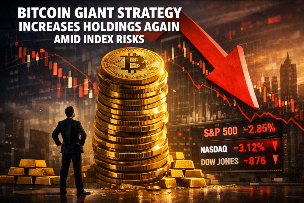 Bitcoin Giant Strategy Increases Holdings Again Amid Index Risks Bitcoin Giant Strategy Increases Holdings Again Amid Index Risks