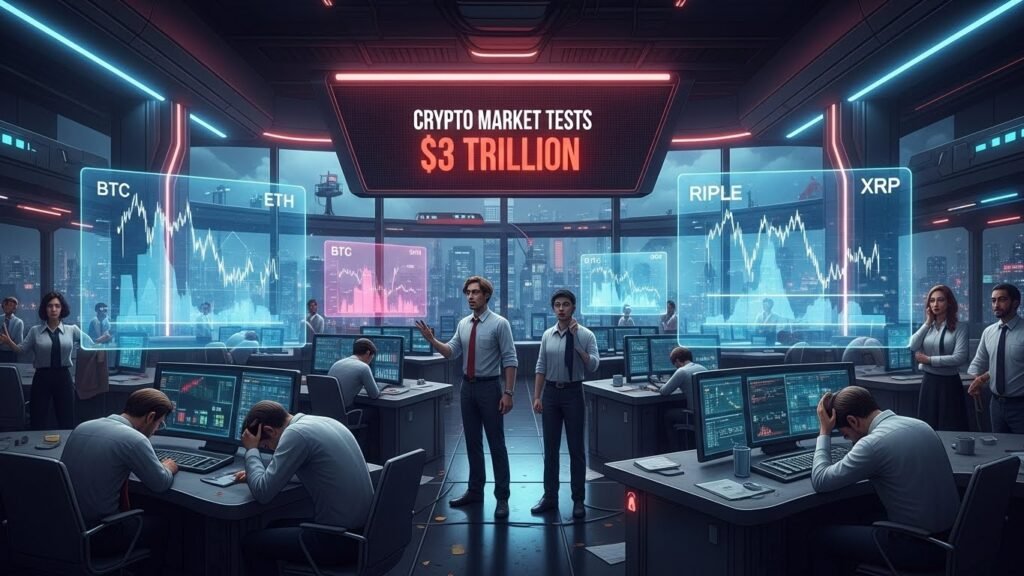 Crypto Market Tests $3 Trillion as BTC, ETH, XRP Slide | 2026 Crypto Market Tests $3 Trillion as BTC, ETH, XRP Slide 2026