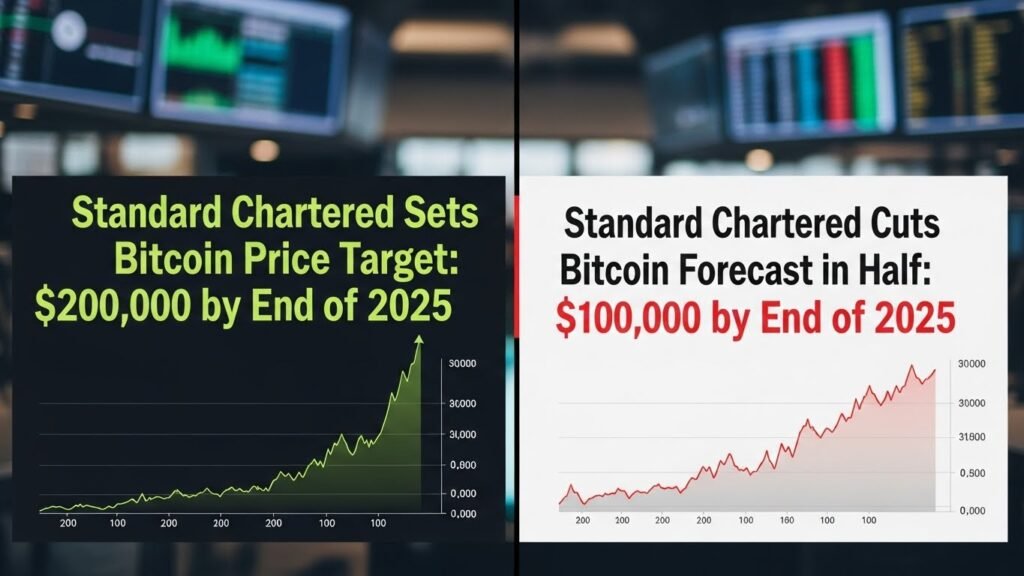 Standard Chartered Cuts Bitcoin Forecast in Half | 2025 Update Standard Chartered Cuts Bitcoin Forecast in Half 2025 Update