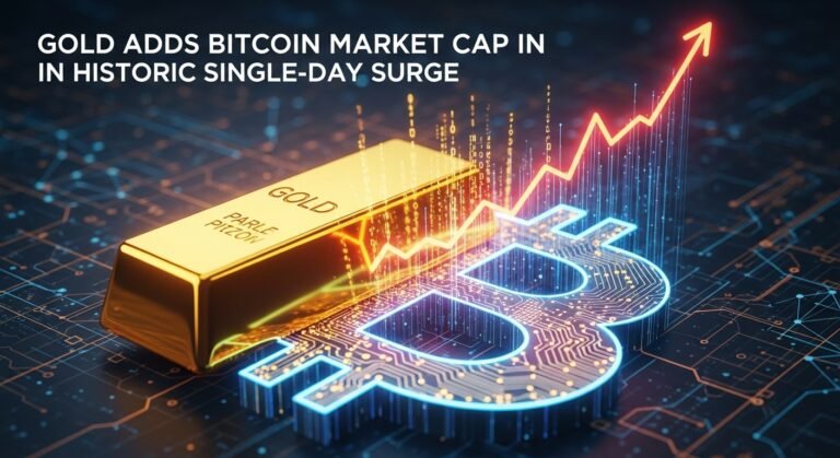 Gold Adds Bitcoin Market Cap in Historic Single-Day Surge Gold Adds Bitcoin Market Cap in Historic Single-Day Surge