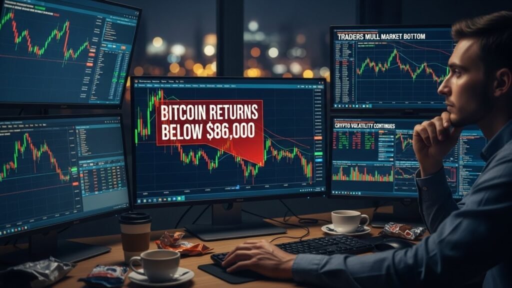 Bitcoin Returns Below $86,000 Traders Mull Market Bottom