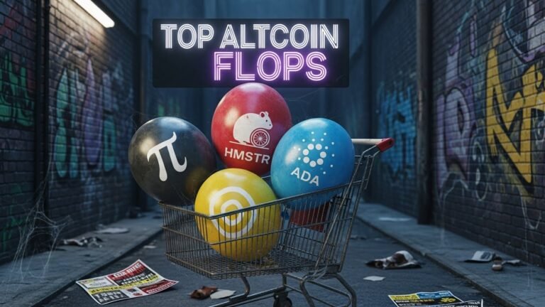 Top Altcoin Flops in Crypto Pi Network, HMSTR & Cardano