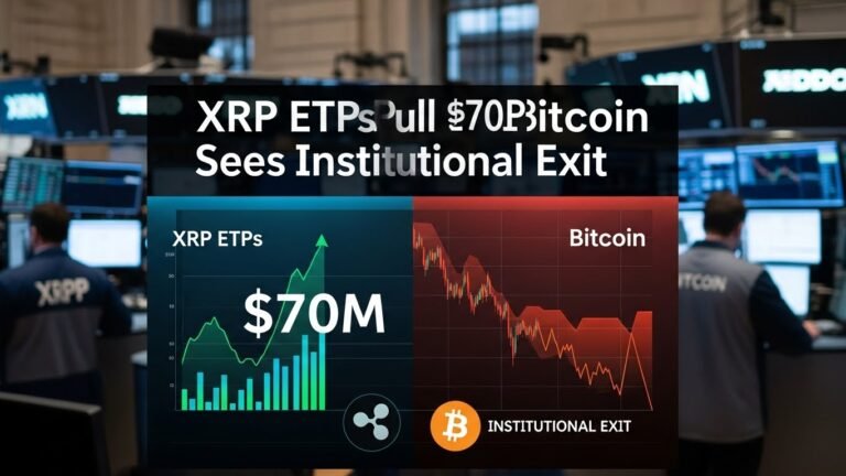 XRP ETPs Pull $70M as Bitcoin Sees Institutional Exit