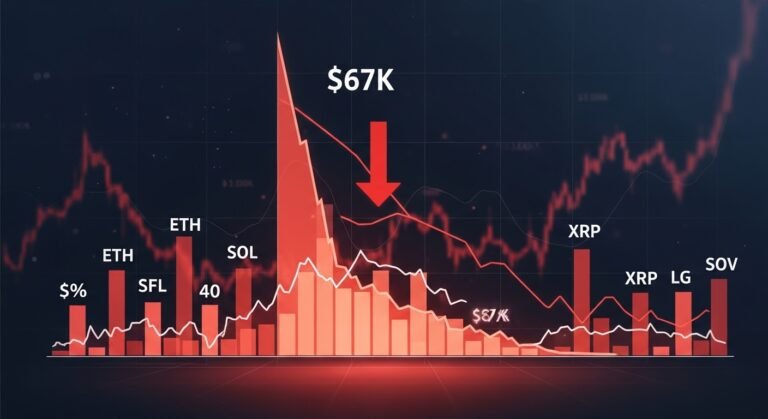 Altcoins Bleed as Bitcoin Dips Below $67K Market Analysis