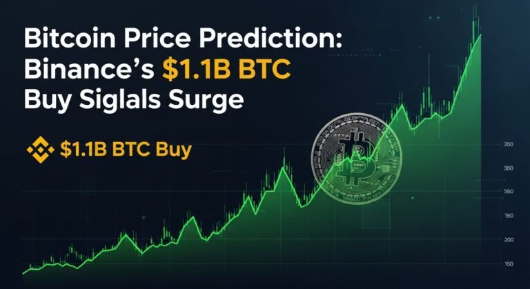 Bitcoin Price Prediction Binance's $1.1B BTC Buy Signals Surge