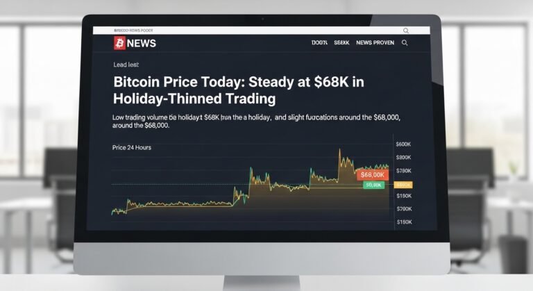 Bitcoin Price Today: Steady at $68K in Holiday-Thinned Bitcoin Price Today Steady at $68K in Holiday-Thinned