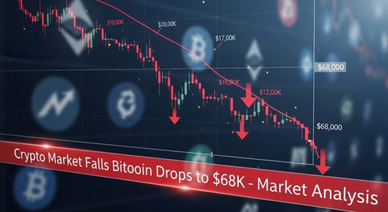 Crypto Market Falls Bitcoin Drops to $68K - Market Analysis