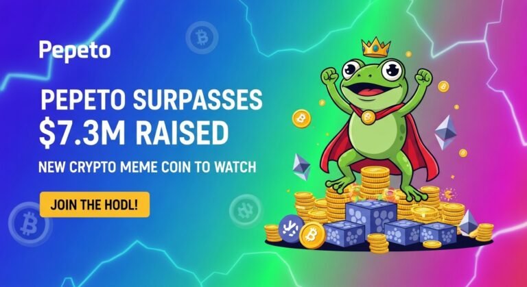 Pepeto Surpasses $7.3M Raised — New Crypto Meme Coin to Watch Pepeto Surpasses $7.3M Raised — New Crypto Meme Coin to Watch