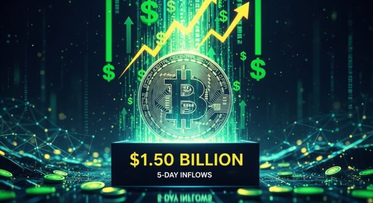 Bitcoin ETF Recorded $1.50 Billion Inflows Over the Past 5 Days Bitcoin ETF Recorded $1.50 Billion Inflows Over the Past 5 Days